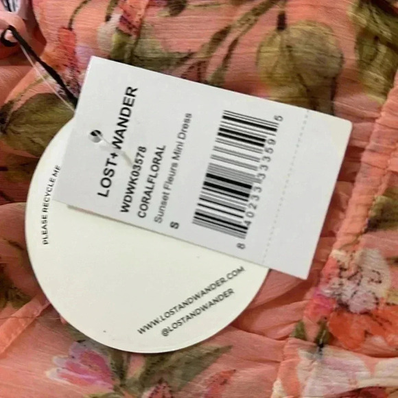 Lost + Wander Sunset Fleurs Mini Dress size small NWTs - Picture 7 of 9